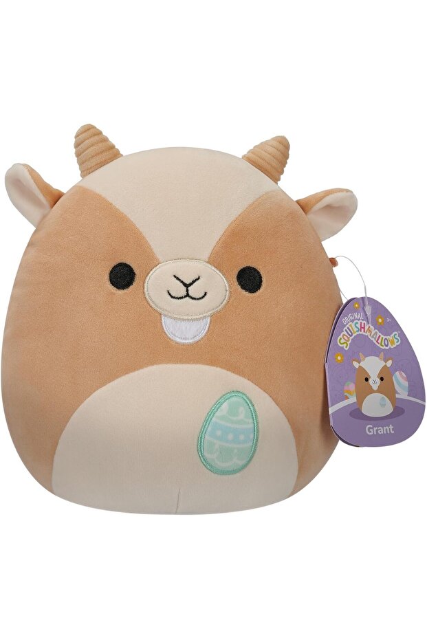 Squishmallow Little Plush Easter Grant Tan Goat with Egg Embroidery 7.5in