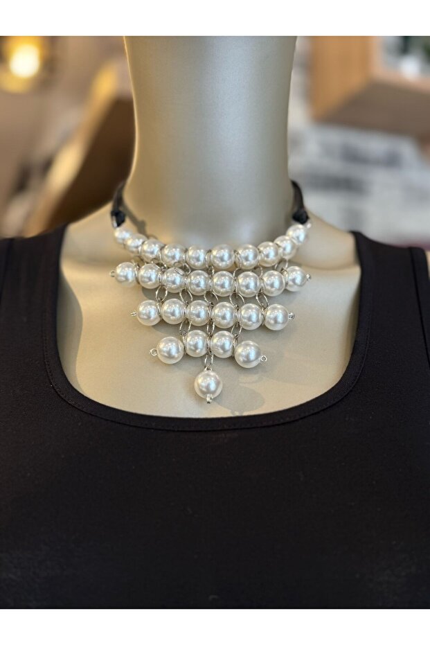 İNCİ CHOKER KOLYE - 2