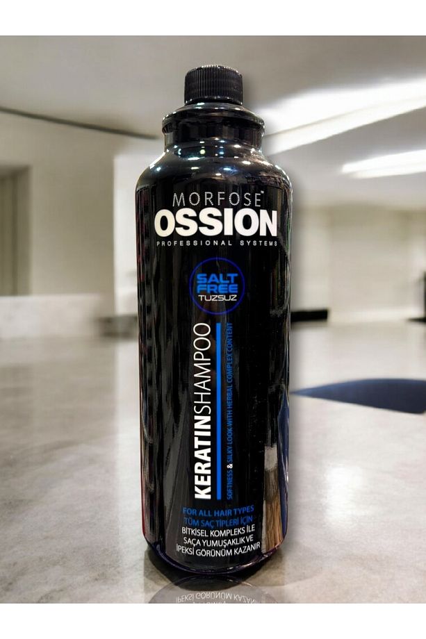 Ossion Tuzsuz Keratin Bakım Şampuan 1000 ml - 4