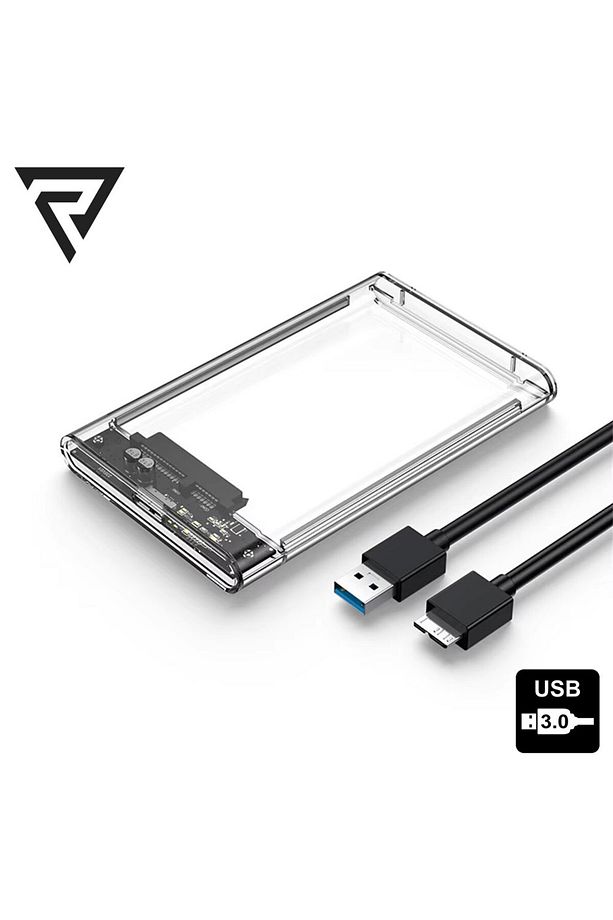 CA-4430 Harici SSD ve HDD Disk Kutusu (USB 3.0, Şeffaf) - 1