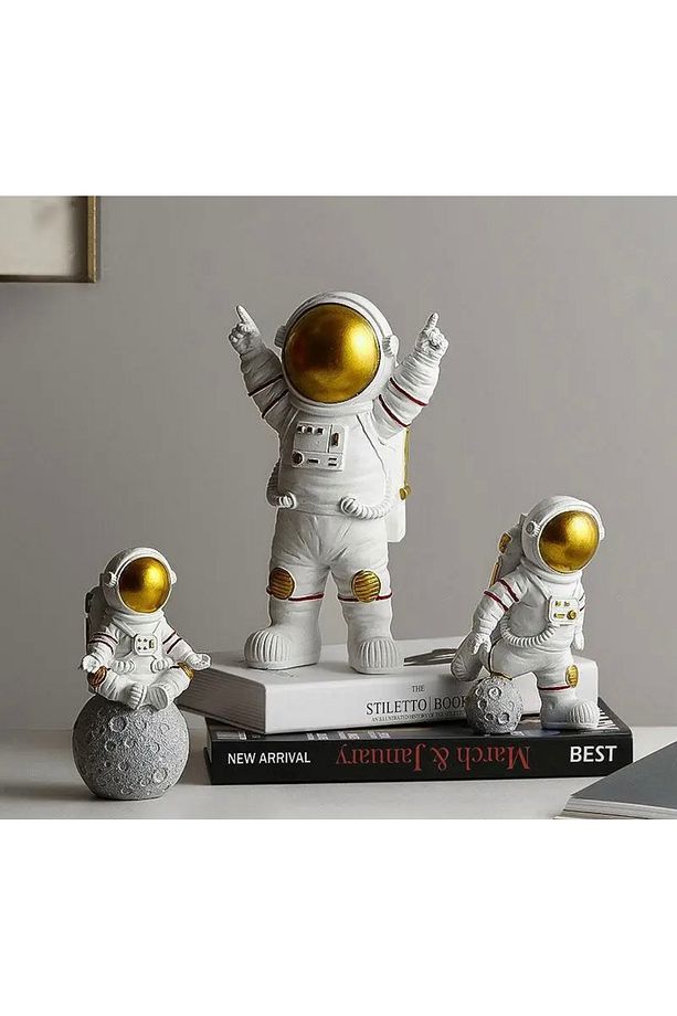 İvtasarim astronot set 3 lü biblo - 1