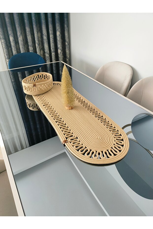 Jute, Basket Runner, American Service, Plate, Table Cloth, Coffee Table Cloth, Tricot Runner, Lux Presentation