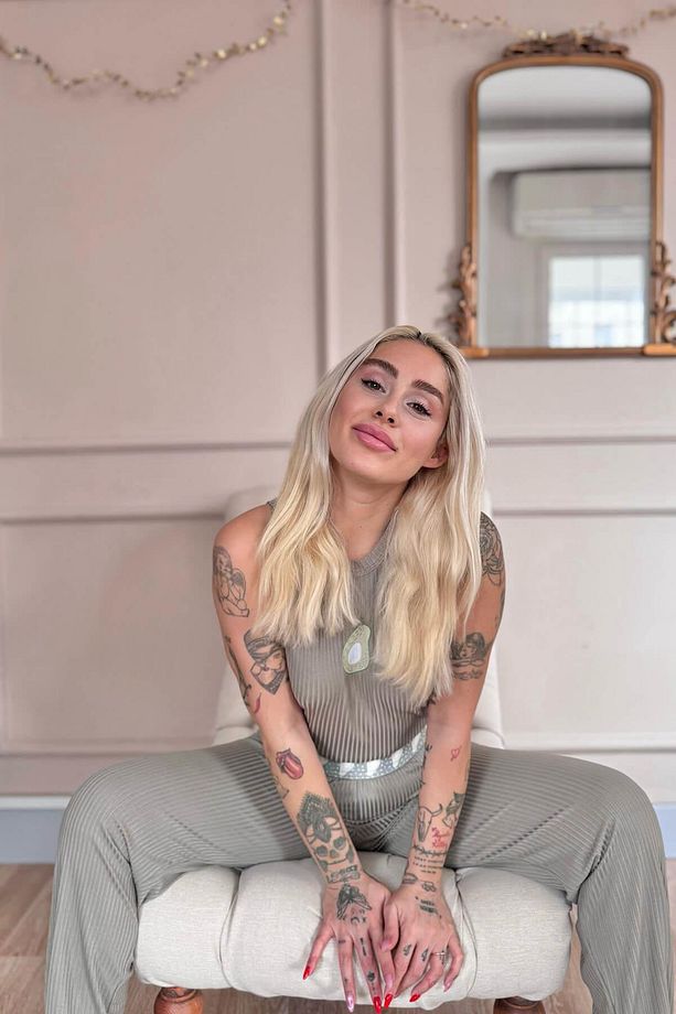 Haki Avocado Verde Desenli Örme Sıfır Kol Kadın Pijama Takımı - 4