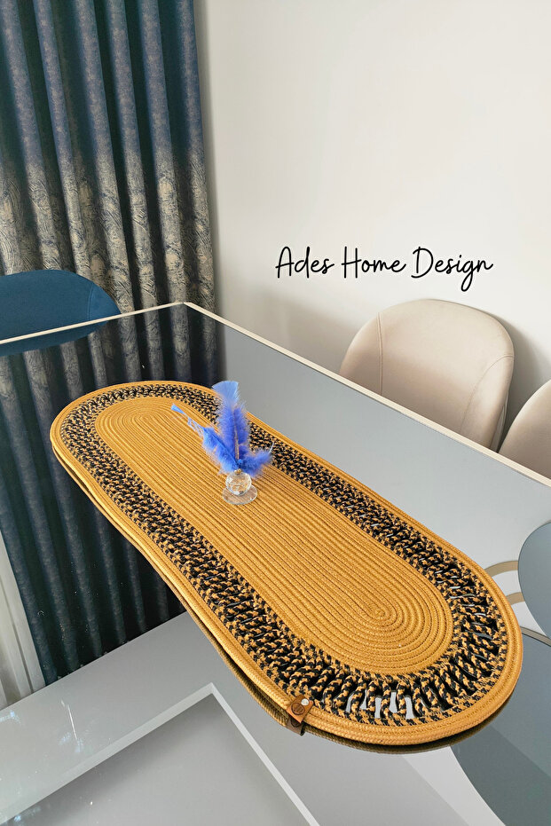 Jute, Runner, Placemat, Plate, Table Cloth, Coffee Table Cloth, Tricot Ranır, Lux Presentation