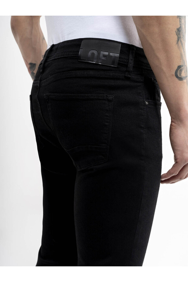 Джинси Justin Skinny Fit чорні чоловічі LF2034724 - 6