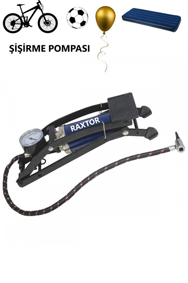 Foot Pump Motor Bike Pool Balloon Bicycle Ball Inflator Pump