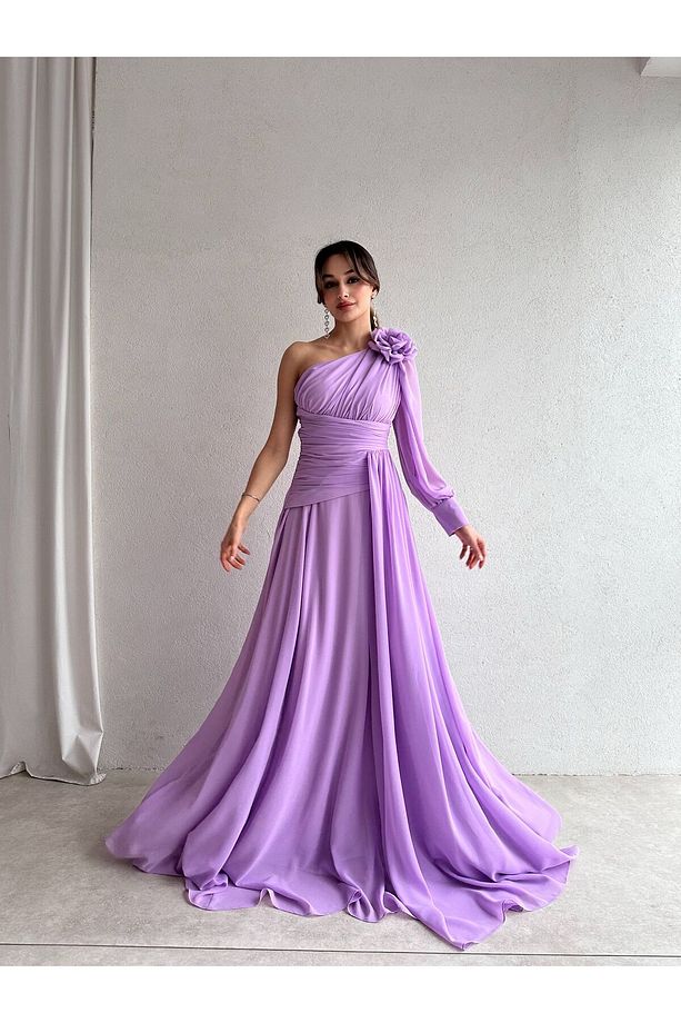 MALTHA Maxi Elbise 8967 - Lila - 5