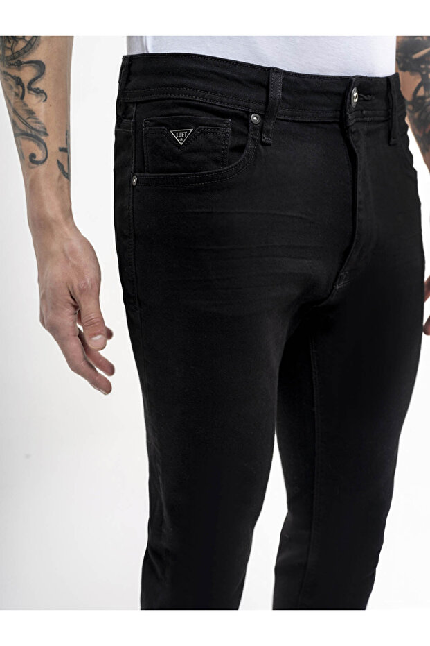 Джинси Justin Skinny Fit чорні чоловічі LF2034724 - 5