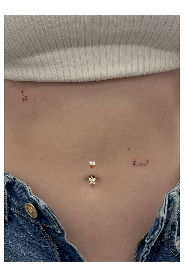 Çelik Minik Kelebek Göbek Piercing - 4