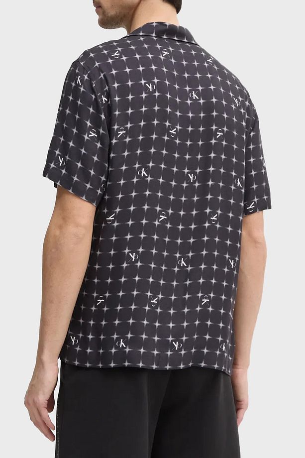 Jakarlı Regular Fit Kısa Kollu Gömlek KM0KM011480GO Erkek GÖMLEK KM0KM01148 0GO - 2