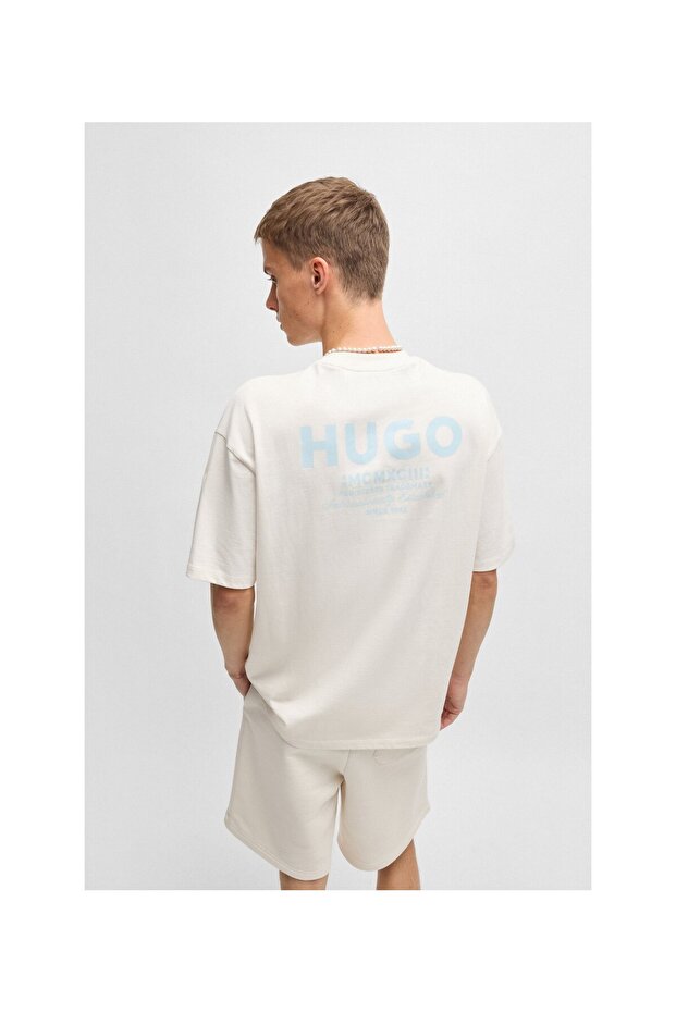 Logolu pamuklu penye tisört - 3