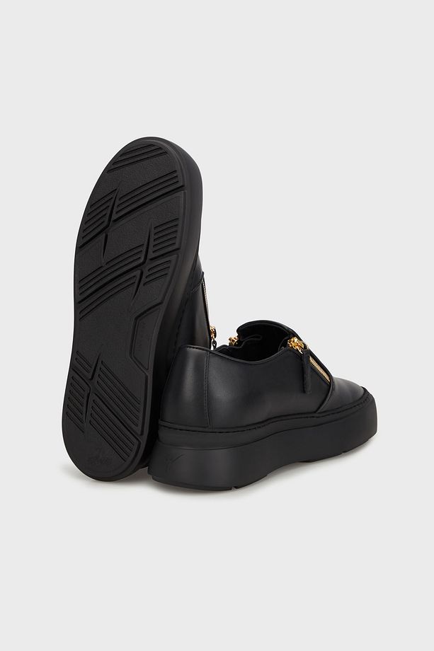 Hakiki Deri Logolu Kalın Tabanlı Sneaker Ayakkabı Erkek AYAKKABI EU40010 - 4