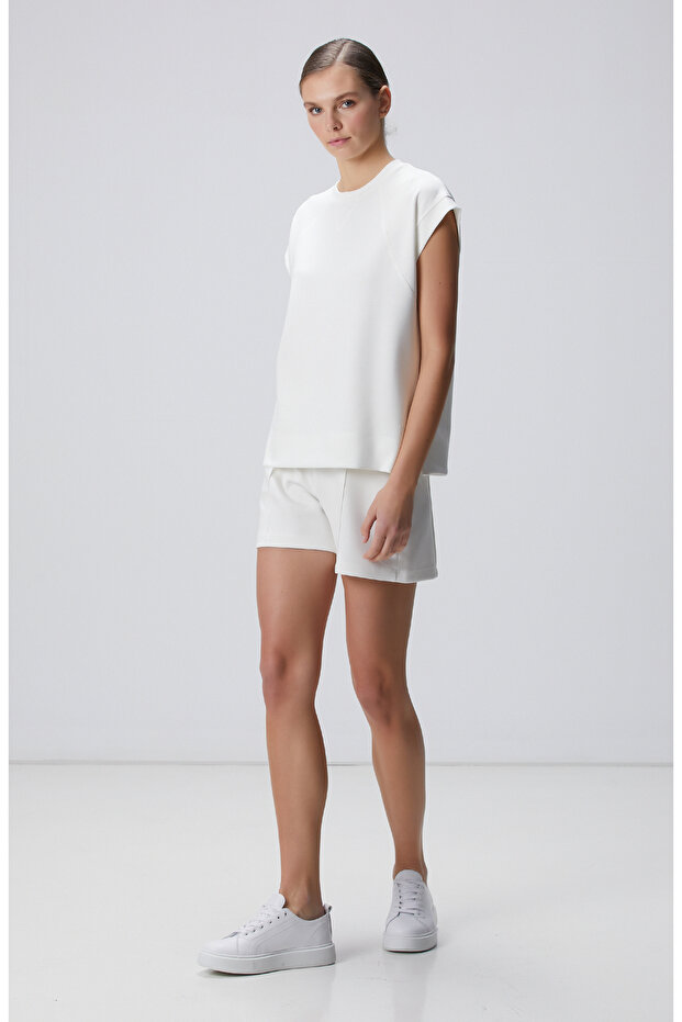 Kırık Beyaz Sweatshirt - 3