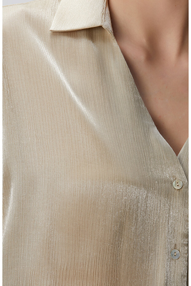 Açık Haki Gömlek - 6