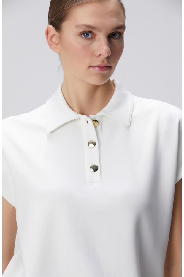 Kırık Beyaz Sweatshirt - 2