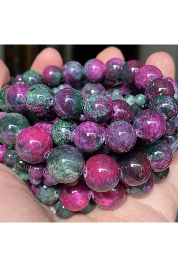 Tourmarine Jade 8mm 1 Strand 45pcs Natural Stone Rose Quartz Tiger Eye Black Obsidian Beads For Jewe