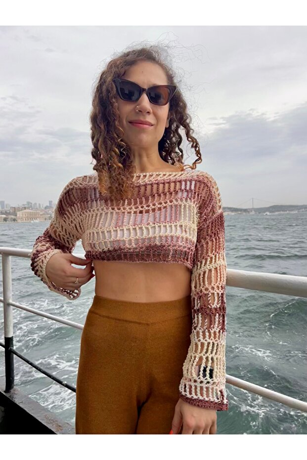 El Örgüsü Crop Top - 6