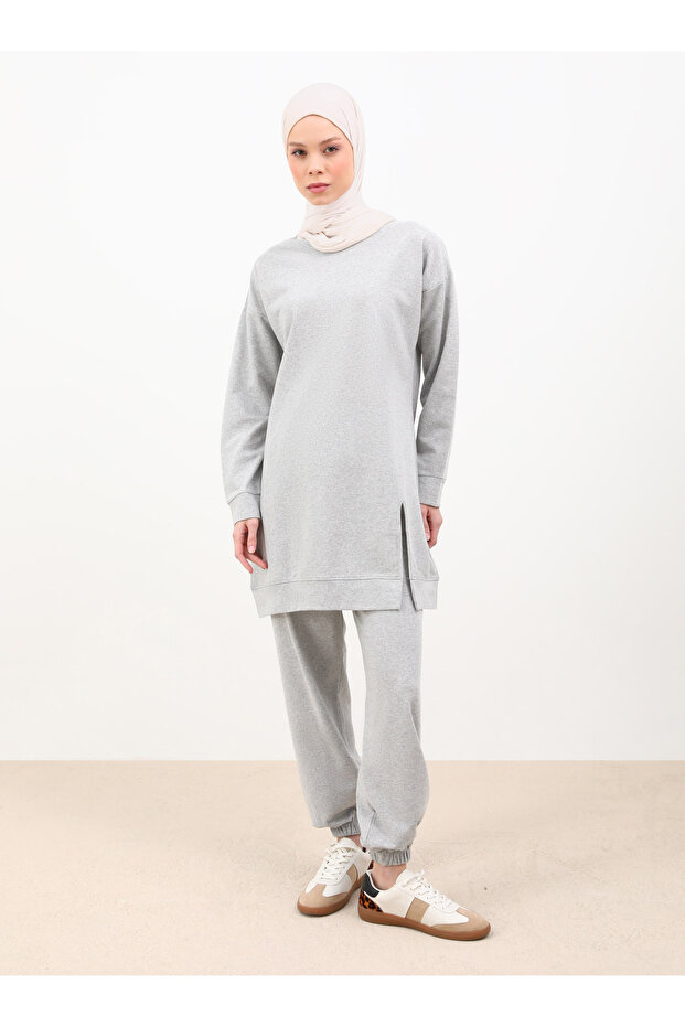 Tracksuit set - gray - por la cara