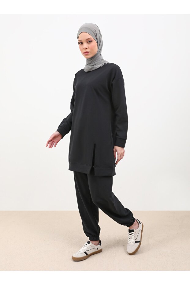 Tracksuit Set - Black - Por La Cara