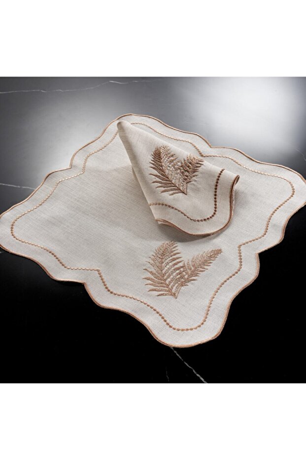 Leaf 2'li Peçete Bej/bej - 4