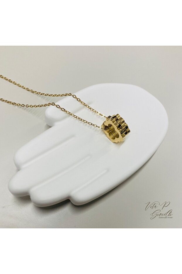 Çiçek Rolex Kolye - 1