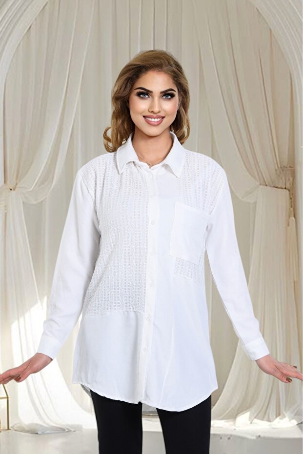 Linen Shirt Buttoned - 1