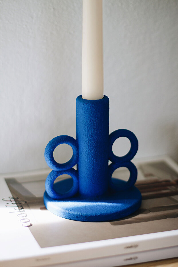 Kulplu Dokulu Şamdan Mumluk - 3