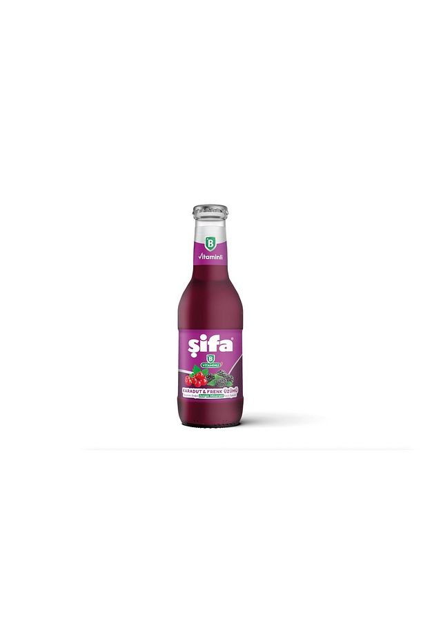ŞİFA B VİTAMİNLİ KARADUT&FRENK ÜZÜM AROMALI DOĞAL ZENGİN MİNERALLİ SU 24*200 ML - 1