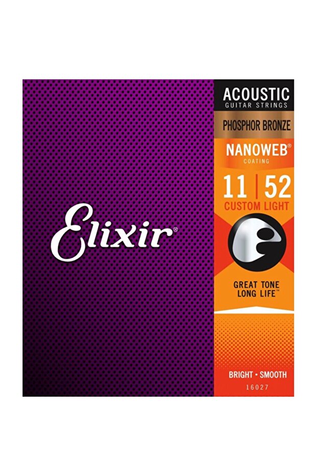 16027 Nanoweb Akustik Gitar Teli 011-052 Fosfor Bronz - 1