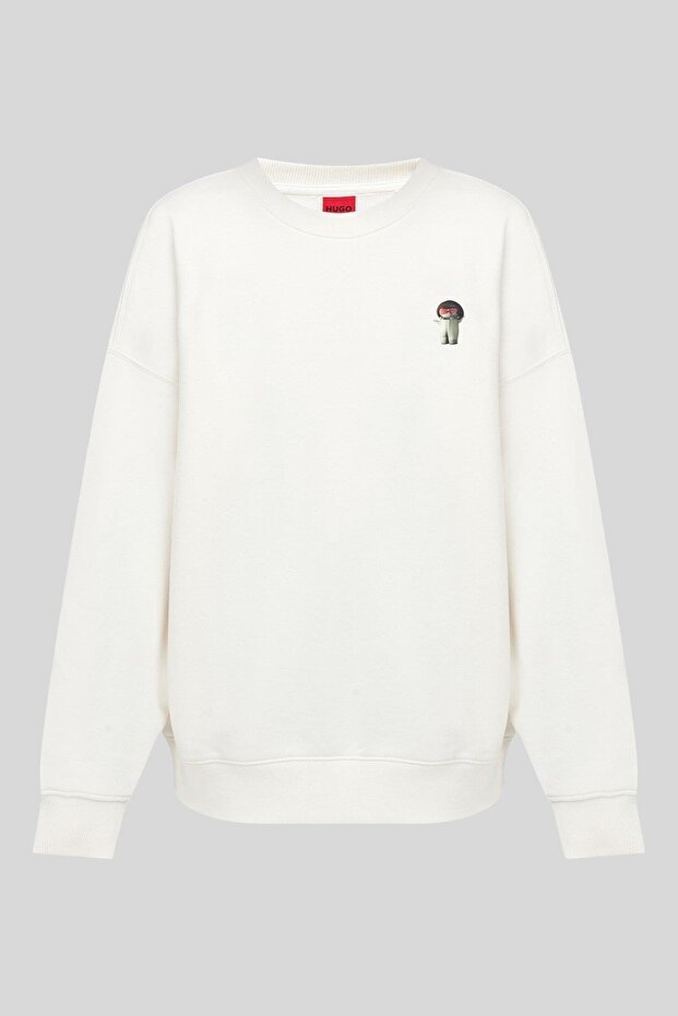 Kadın Sweatshirt Beyaz - 3