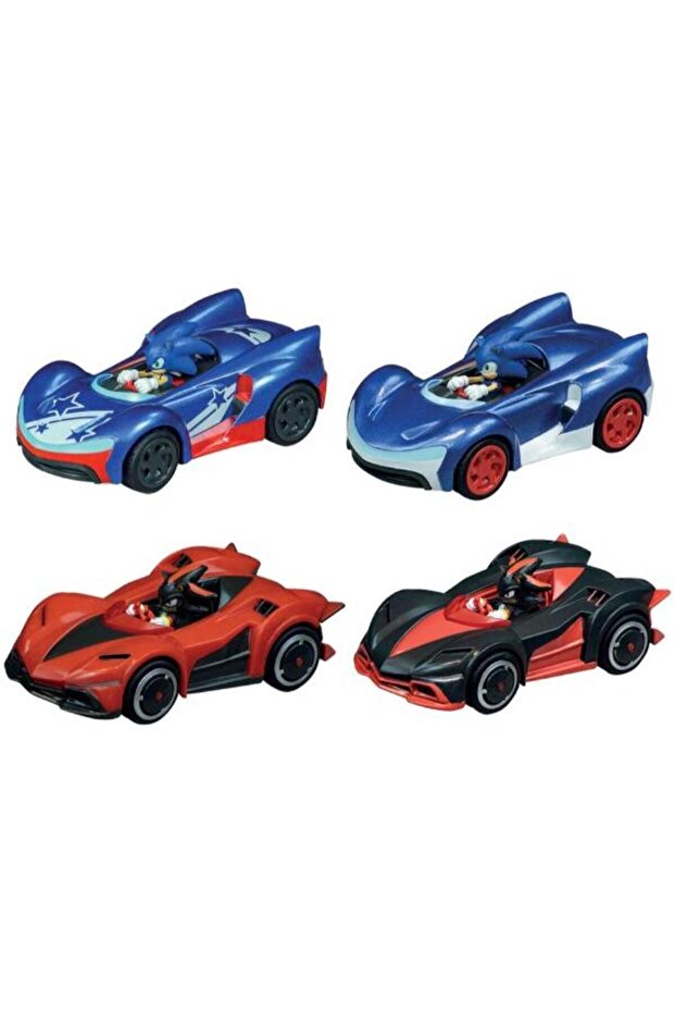 Pull N Speed Sonic The Hedgedog Pull-back Motor Cars Pack Of 1 - Assorted