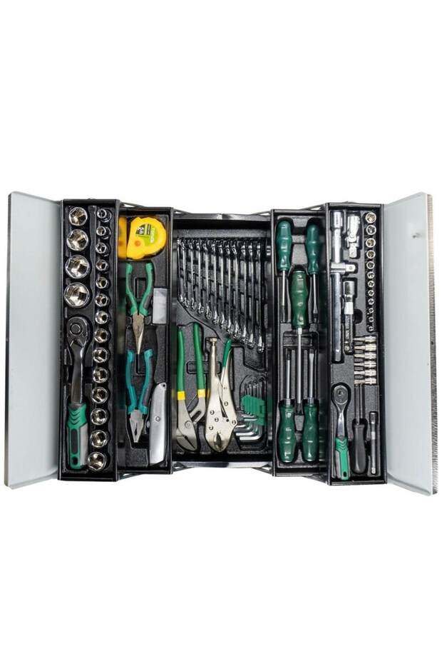 5 حجرة 81 قطعة حقيبة أدوات كاملة - 2