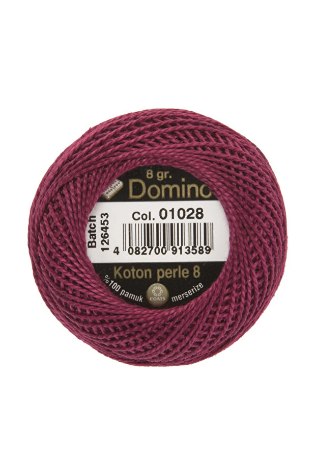 خيط تطريز دومينو كوتون بيرل رقم 8