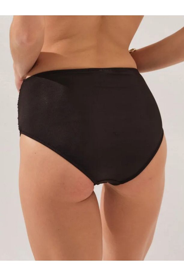 Drapeli Göbek Gizleyici Tek Bikini Altı - 3