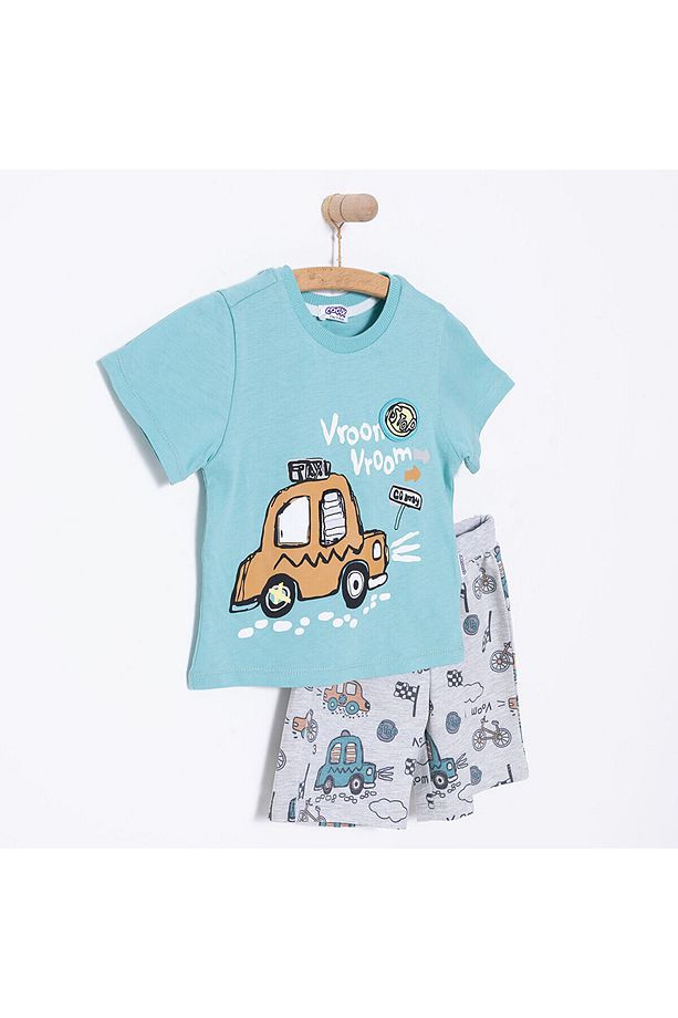 Fun World 3D Erkek Tshirt-Şort Erkek Bebek - 3