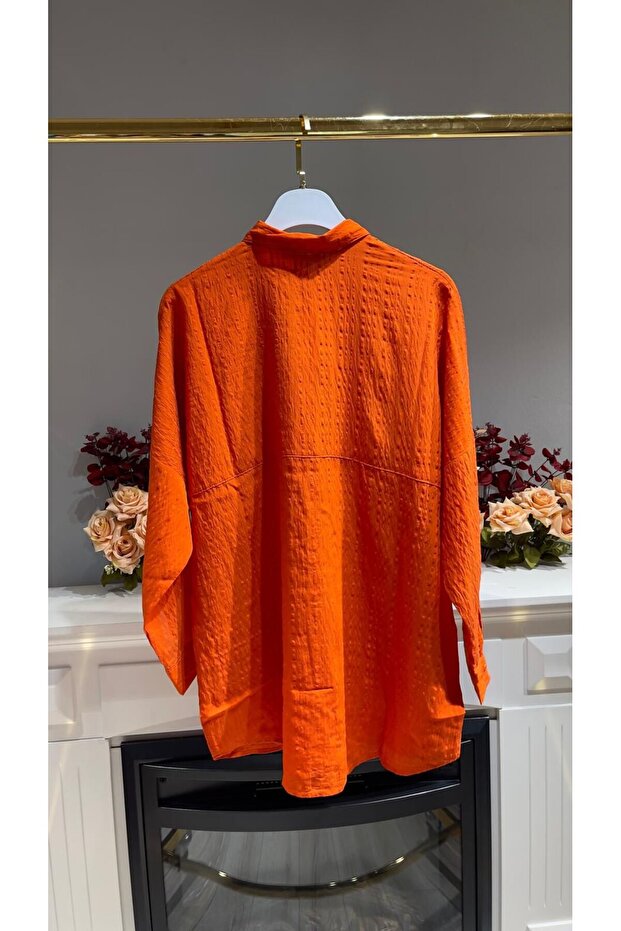 Gömlek-OVERSİZE - Narçiçeği - 7