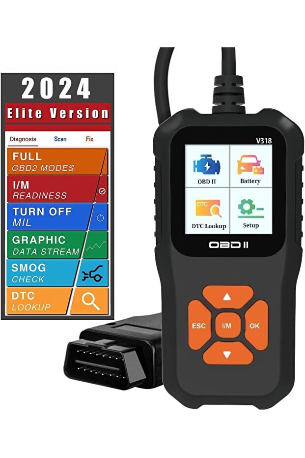 أداة تشخيص السيارات V318 ماسح ضوئي لبطارية السيارة OBD2 يكتشف الأعطال في السيارات...
