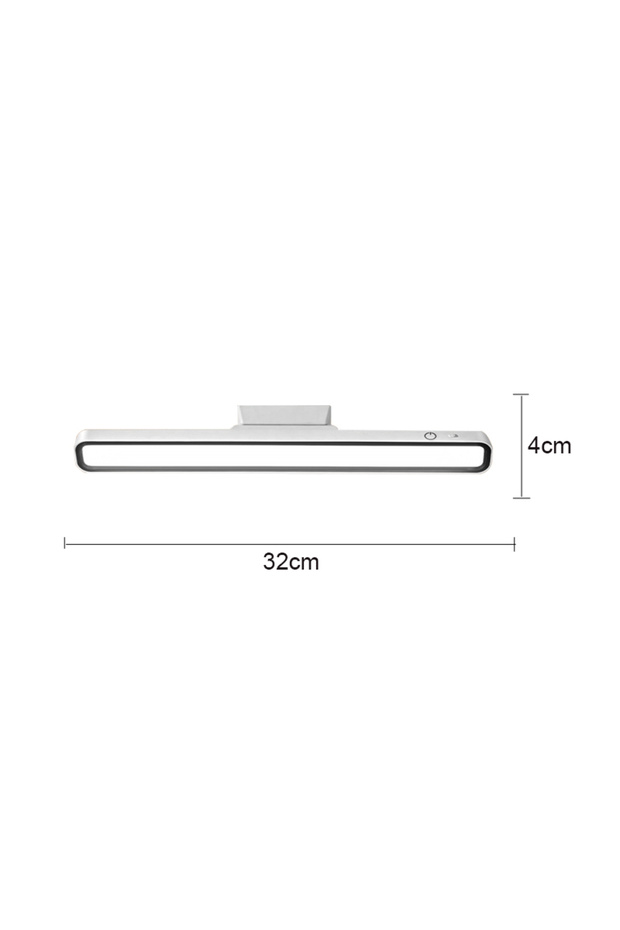 White Desk Lamp Hanging Magnetic Table Lamp Led Usb Rechargeable Stepless Dimming Cabinet Closet War