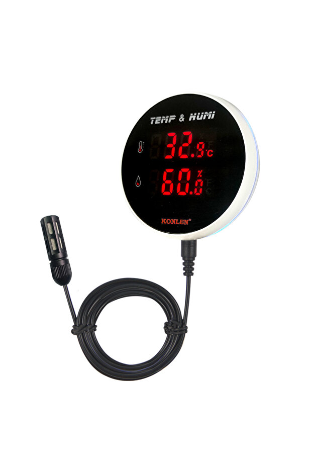 UK power plug Tuya WIFI Hygrometer Thermometer Temperature Humidity Sensor With 3 Meter External Pro - 8