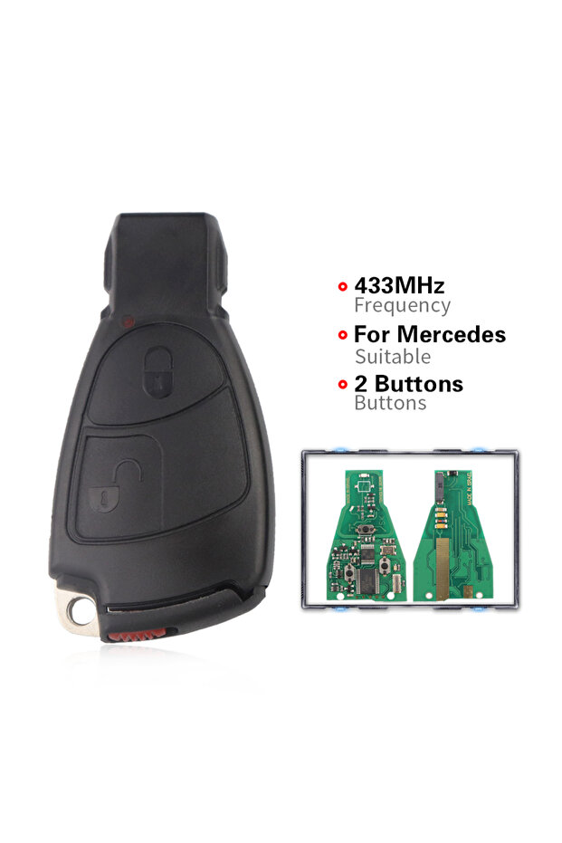 2 Button YIQIXIN Remote Car Key For Mercedes Benz NEC B C E S SL ML MB CLK CL 3B 3BT 1996-2006 W203