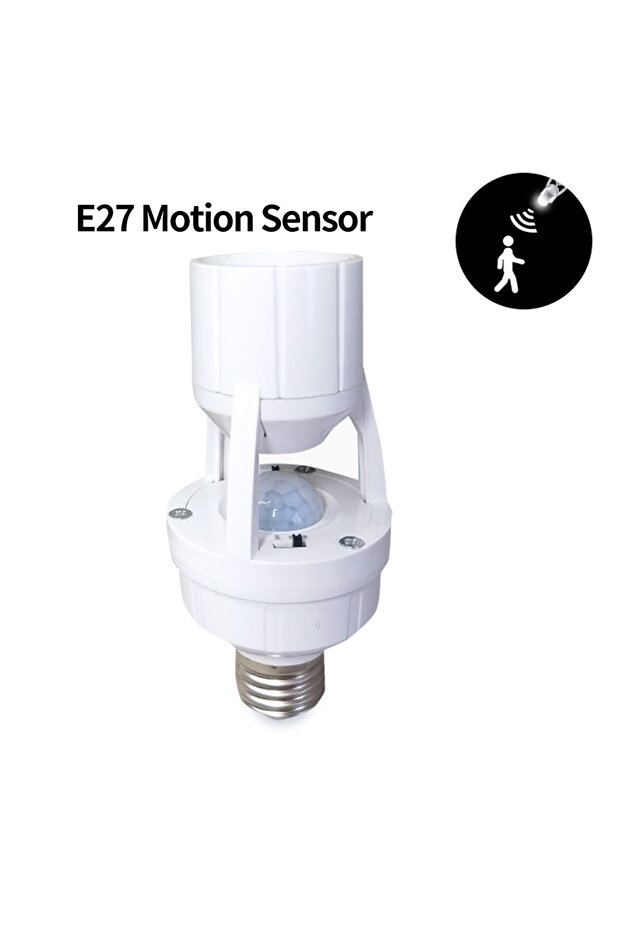 حامل مصباح E27 لمبة LED E27 مفتاح مستشعر الحركة حامل المصباح مفتاح إضاءة ذكي PIR جسم الإنسان - 1