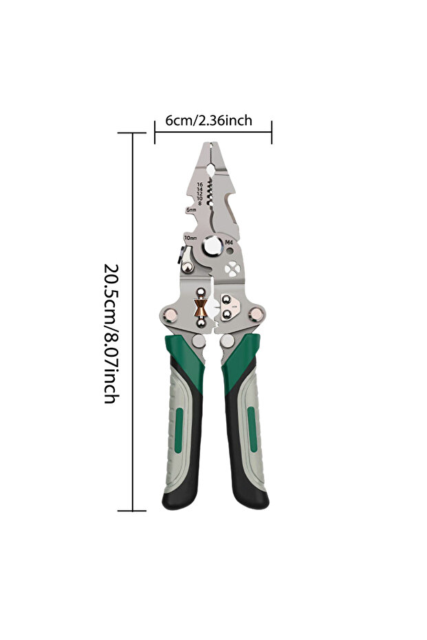 1pc wire stripper Foldable wire stripper, pulley design multi-function electrician wire splitter wir - 1