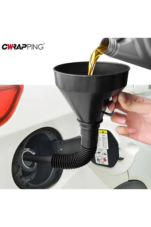 Engine Refueling Funnel with Filter for Car Motorcycle Truck Oil Gasoline Filling Strainer Extens...