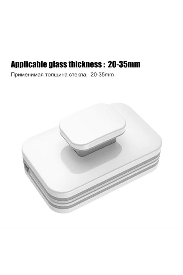 20-35mm NEW Magnetic Window Cleaner Brush Double-Side Automatic Water Discharge Wiper Glass Window B