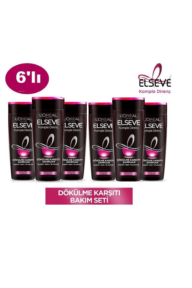Şampuan 390 ml Dökülme Karşıtı Komple Direnç X6 Adet - 1
