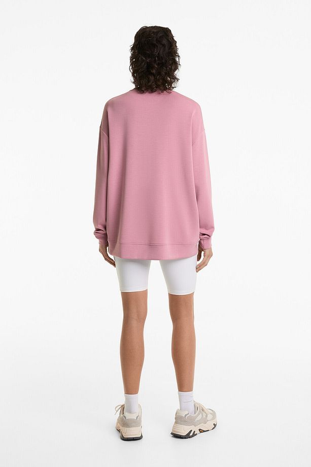 Modal içeren soft touch uzun sweatshirt - 7