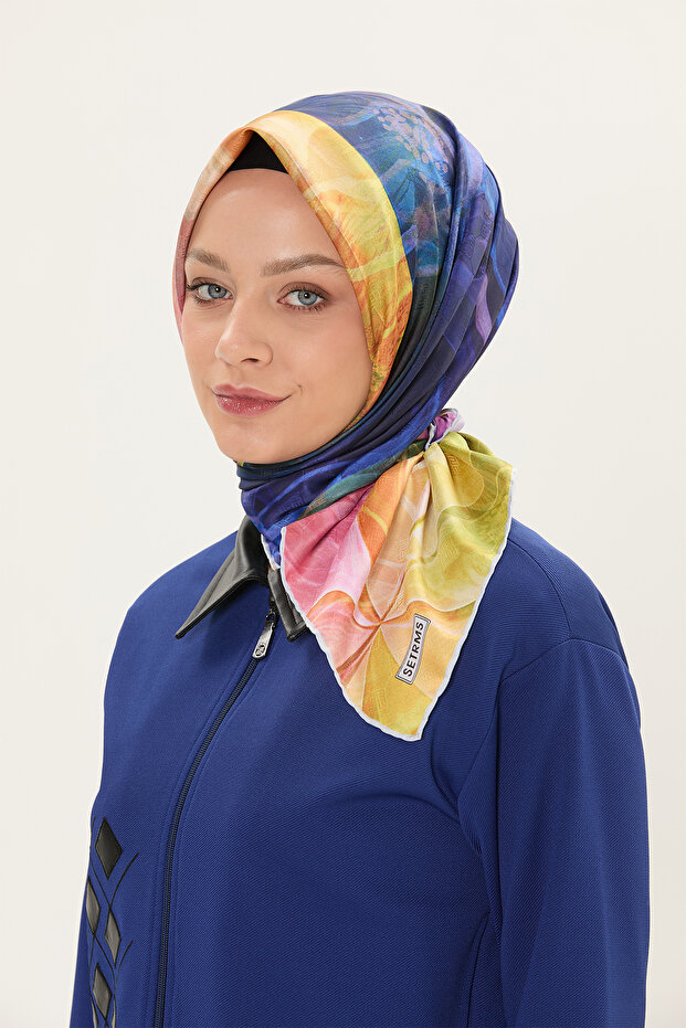 Yaprak Desenli Eşarp - 2