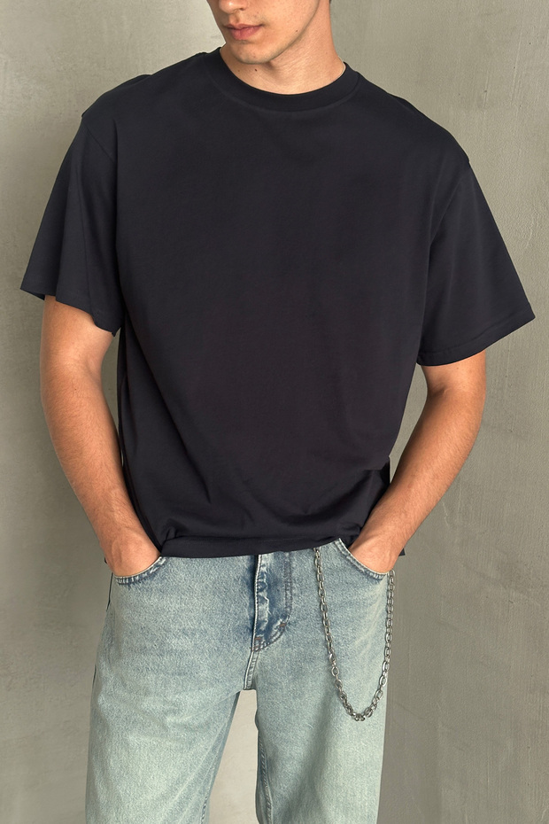 Men's 100% Cotton Oversize Basic T-Shirt