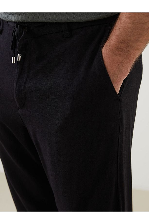 LCW Vision Siyah Standart Kalıp Erkek Pantolon - 3