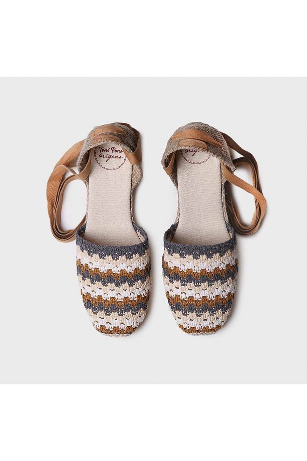 Georgına Terra Kadın Bej-Gri Dolgu Topuk Espadril 1TONW2025155 - 3